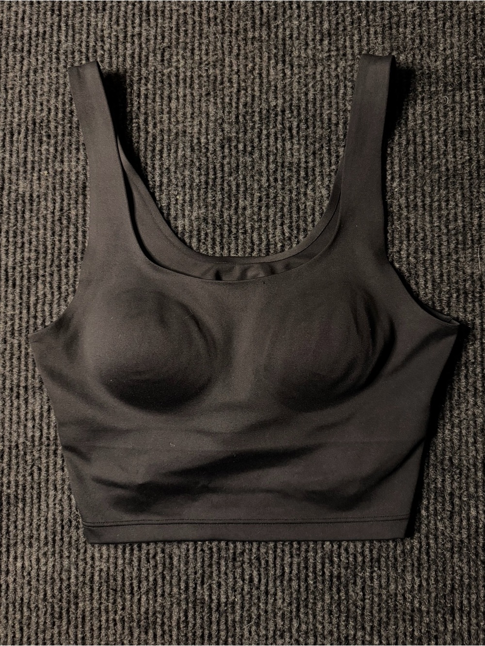 PINK Victoria’s Secret black longline sports bra.